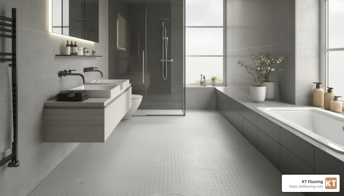 Underfoot Elegance: Non-slip Bathroom Flooring Options
